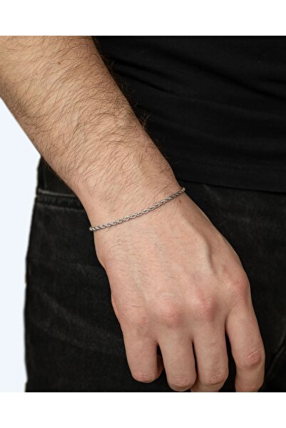 MINIMALE BRĂȚARĂ TWISTED ROPE (SILVER)
