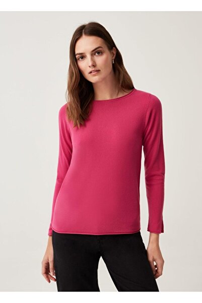 Ovs Women's Long-Sleeved Top With Small Splits