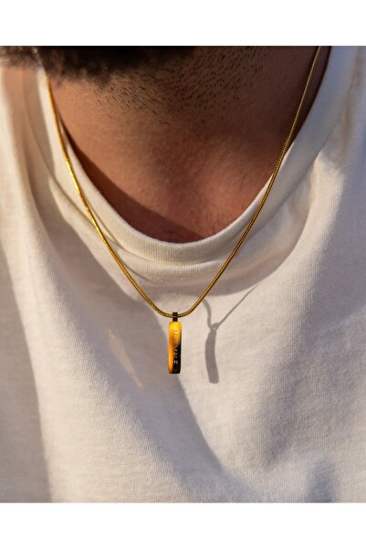 MINIMALE SQUARE PENDANT NECKLACE (GOLD)