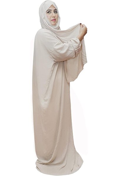 Generic Muslim Prayer Dress (Beige) - One Size