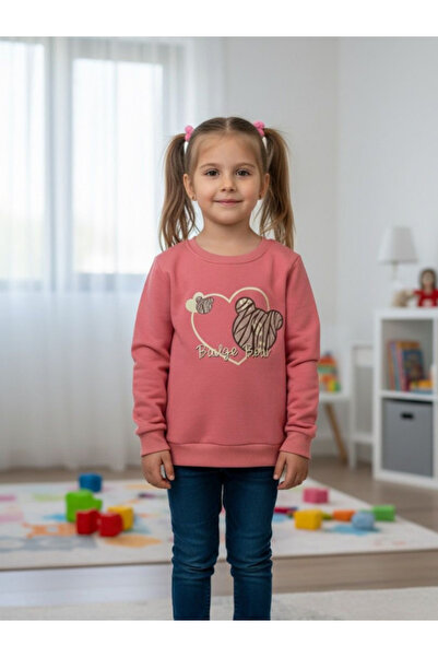 BERNEO Hanorac pentru fetiță, cu cu căptușeală din fleece fire, din bumbac