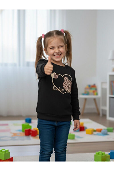 BERNEO Hanorac pentru fetiță, cu cu căptușeală din fleece fire, din bumbac