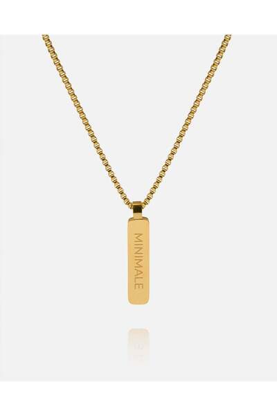 MINIMALE COLIER BOX PENDANT (GOLD)