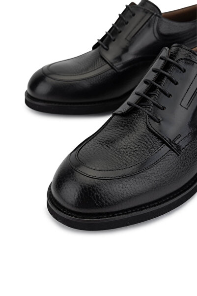 Tamer Tanca Erkek Hakiki Deri Siyah Klasik Ayakkabı