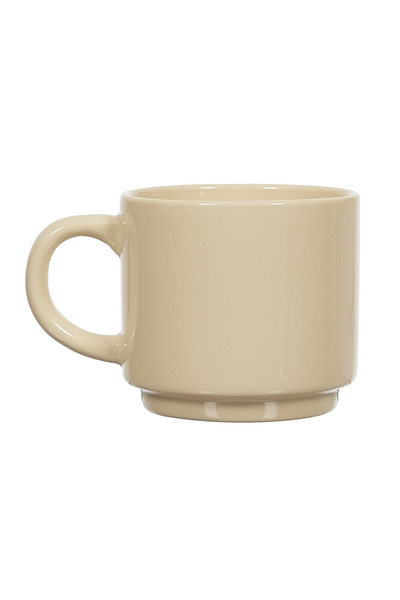 Other Set of 4 Japandi stoneware MUGS ON AN IRON STAND