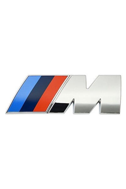 BMW M Power Emblem Silver – 72x27 mm Self-adhesive
