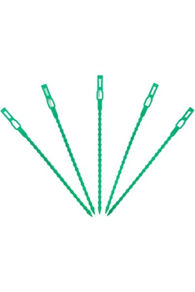 Generic مجموعة ربطات نباتية من 30 قطعة للحديقة (خيزران، أخضر)