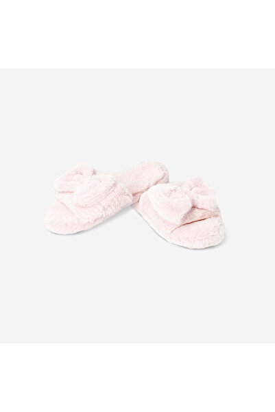 Flying Tiger Copenhagen Pembe Fiyonk Detaylı Peluş Terlik 38/39