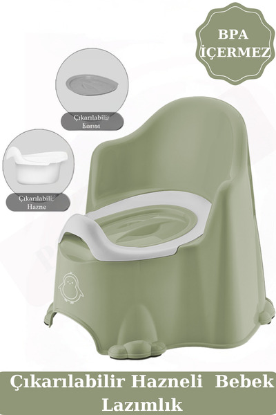PONÇİK STORE Bebek Tuvalet Alıştırma Lazımlığı Tutma Kollu Koltuk Tipi Çocuk Lazımlık