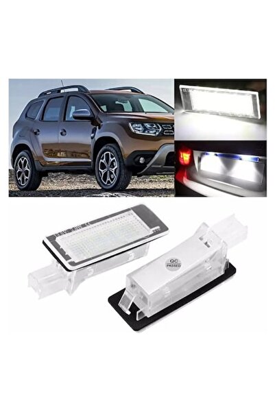 Blic Set of 2 LED License Plate Lamps for Dacia & Renault, CANbus No Error, Plug & Play (Logan, Duster, E
