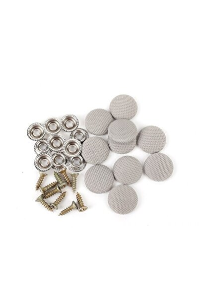 OEM Set of 12 clips for car headliner upholstery repairs, gray