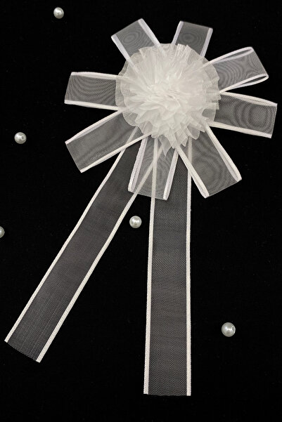 ZEYMERADE Beyaz Bohça Süsü, Gelin Damat Çeyiz Düğün Nişan Konvoy Gelin Arabas...