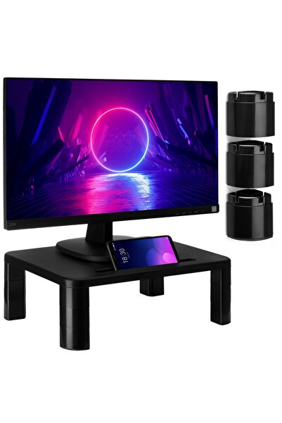 Other 3-step laptop monitor stand, black