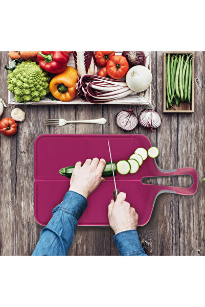 Other FLEXIBLE CUTTING BOARD, burgundy, made of plastic, 22x38.8 cm