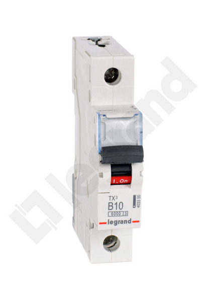 Legrand Circuit breaker 1P B 10A 6kA AC S301 TX3 403355