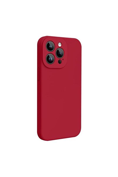 lemontti Husa Liquid Silicon MagCharge compatibila cu iPhone 15 Pro, Visiniu
