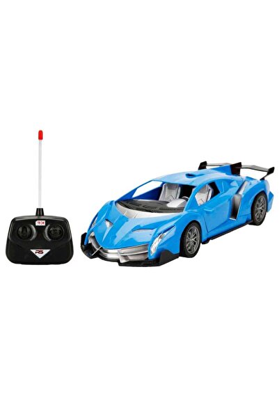 Tıfıl Toys 1:18 Ölçek USB Şarjlı Işıklı Fonksiyonel Mavi Lambo Oyuncak Araç