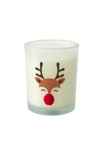 Other Lumânare de Crăciun albă cu reni, CEARĂ DE PARAFINĂ