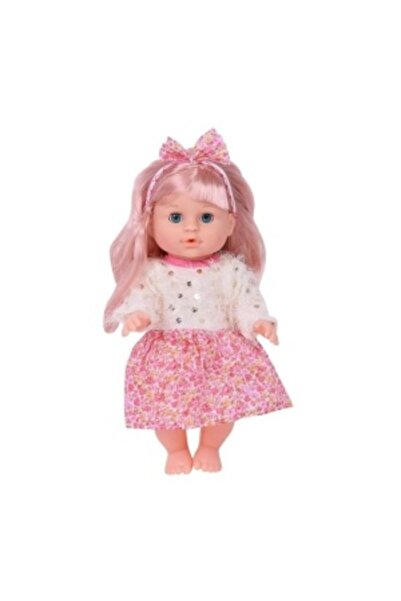 CREATIVE Pink-haired doll with clothes, rattling toys and feeding accessories, 18+ months, 28 cm