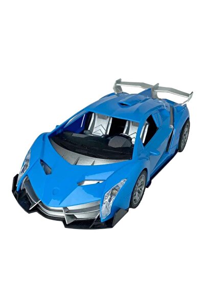 Tıfıl Toys 1:18 Ölçek USB Şarjlı Işıklı Fonksiyonel Mavi Lambo Oyuncak Araç