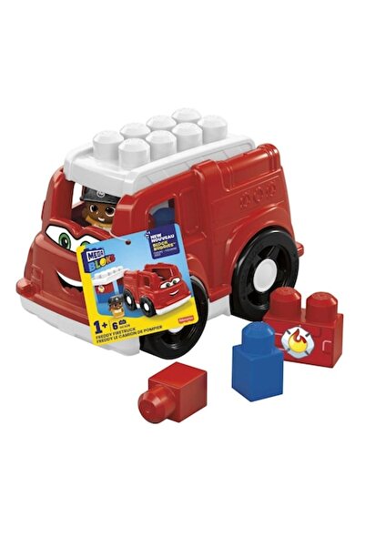 Mega Bloks Construction Set - First Builders, Freddy Firetruck, 6 pieces