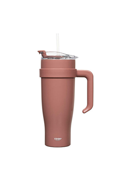 Other Miami THERMAL MUG 1.2L pink with straw and handle