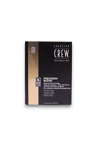American Crew Precision Blend Semi-Permanent Hair Dye 7-8 Light 3x 40 ml