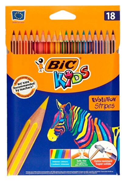 Other BIC Kids Evolution Stripes 18 Colors Pencils