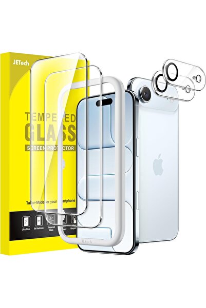 JETech iPhone 17 Air Screen Protector with Camera Lens Protector, 9H Tempered...