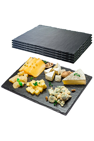 Other Tavă de servire din piatră dreptunghiulară 30x20cm 4 bucăți