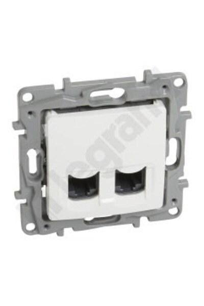 Other 2XRJ45 CAT 6 UTP socket white NILOE