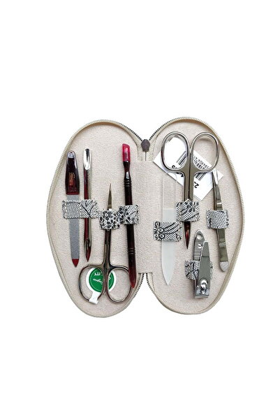 DUP Manicure set, (Solingen), consisting of 8 pieces, nickel-plated