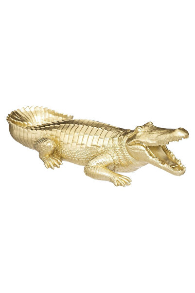 Other FIGURINĂ CROCODIL DECORAȚIONAL Victor auriu 39cm
