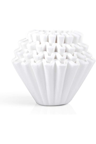 Kalita مرشحات ورقية متموجة Wave 155 - عبوة من 100، طراز 22201، أبيض