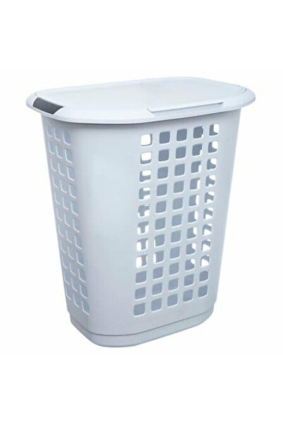 Other Coș de rufe Hugger 63L din plastic alb cu capac
