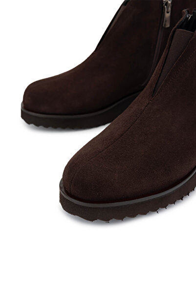 Tamer Tanca Kadın Hakiki Deri Kahverengi Süet Casual Bot