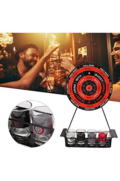 Flippy Darts Drinking Game, Flippy, 4 Darts, Shot Glasses Included, Parties, 30x20x6.5 Cm, ​​Multicolor,+18 years