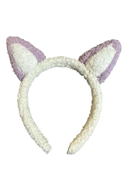 NETAVANTAJ Coroană de pluș cu urechi de iepure, culoare violet