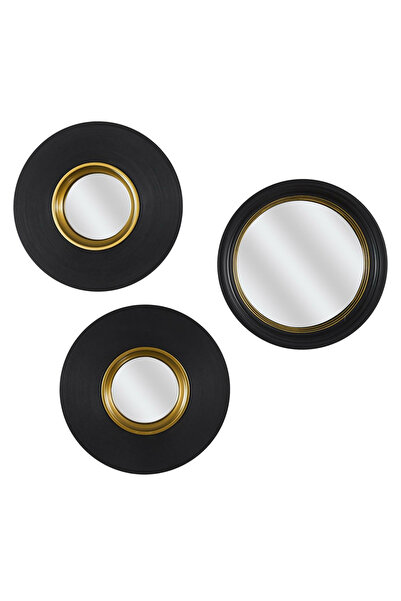 Other Set de 3 oglinzi Oko ROTUNDE NEGRE