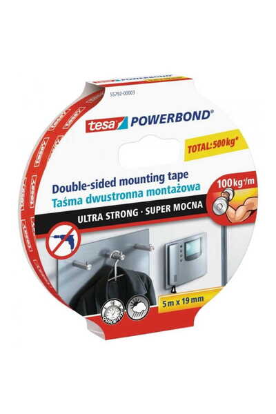 Other Bandă dublu adezivă TESA POWERBOND 5m x 19mm ULTRA PUTERNICĂ