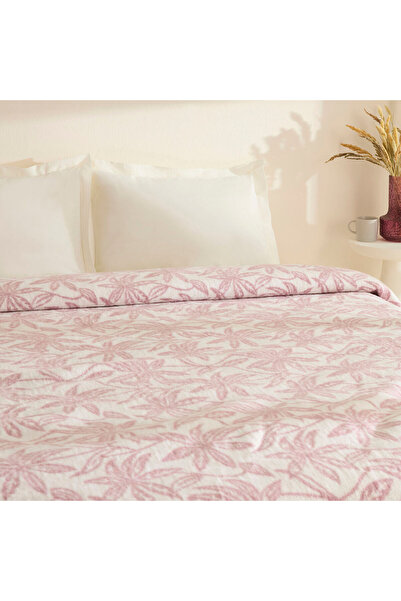 Karaca Home Layla Double Acrylic Blanket Plum