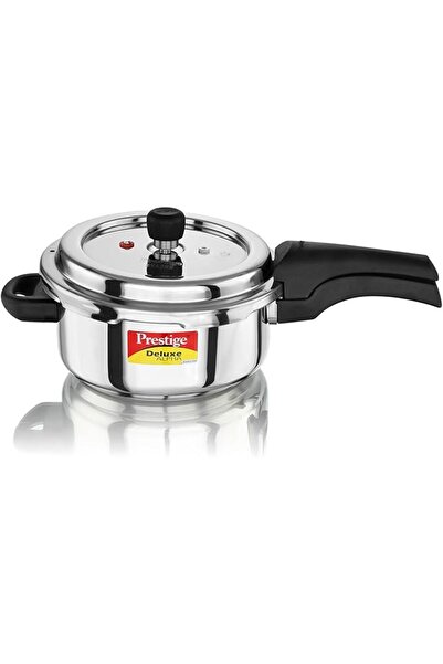 Prestige Deluxe Alpha Svach Stainless Steel Luxury Pressure Cooker, 3 L | Silver