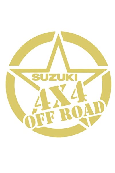 Oracal Sticker Stea Suzuki 4x4 off road, 30cm, auriu