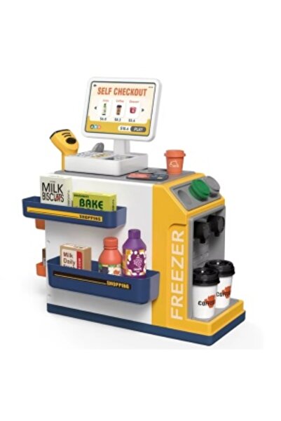 CREATIVE Toy Supermarket Play Set for Children 3+, 46 pieces, Plastic, 41 x 37 x 20.5 cm, White-Yellow