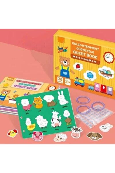 CREATIVE Montessori activity book with reusable cards, 2+ years, 28.4 x 21 cm, multicolor