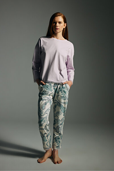 Hays Kadın Pamuklu Uzun Kollu Pijama Takımı