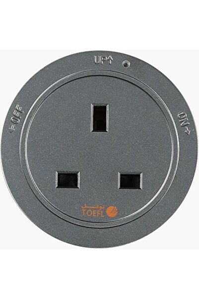 TOEFL راس فيش مجرى ثلاثي دائري لون جرافيت 13 امبير توفل