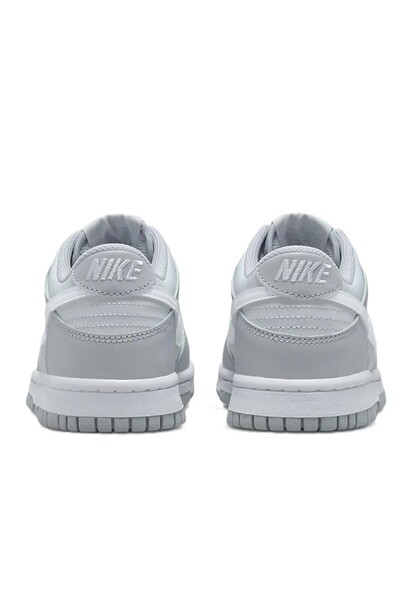 Nike Dunk Low Leather Unisex Sneaker Hakiki Deri Günlük Spor Ayakkabı Gri