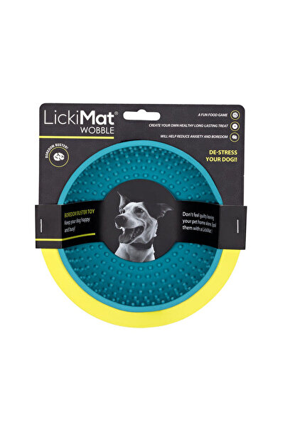 LickiMat Dog Feeder Wobble Turquoise Rubber