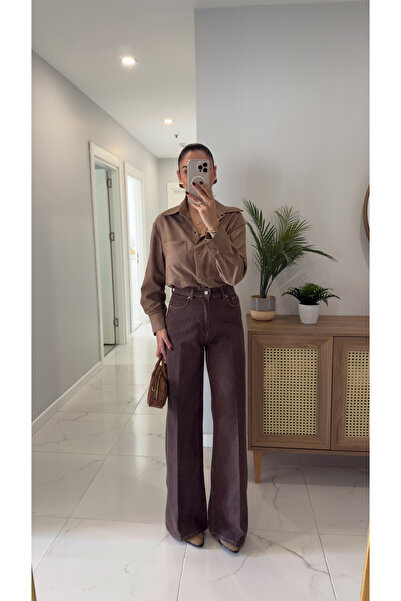 BİRCANÇİL Дънки Dlvin Dora Coffee Straight Jean